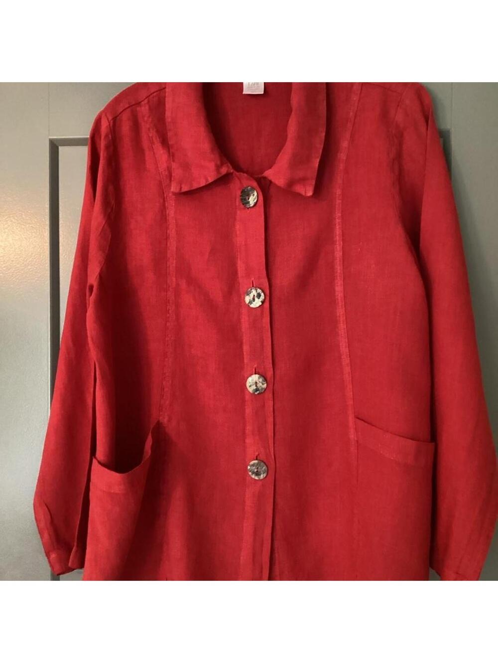 Cotton Lani Women's Red Shirt